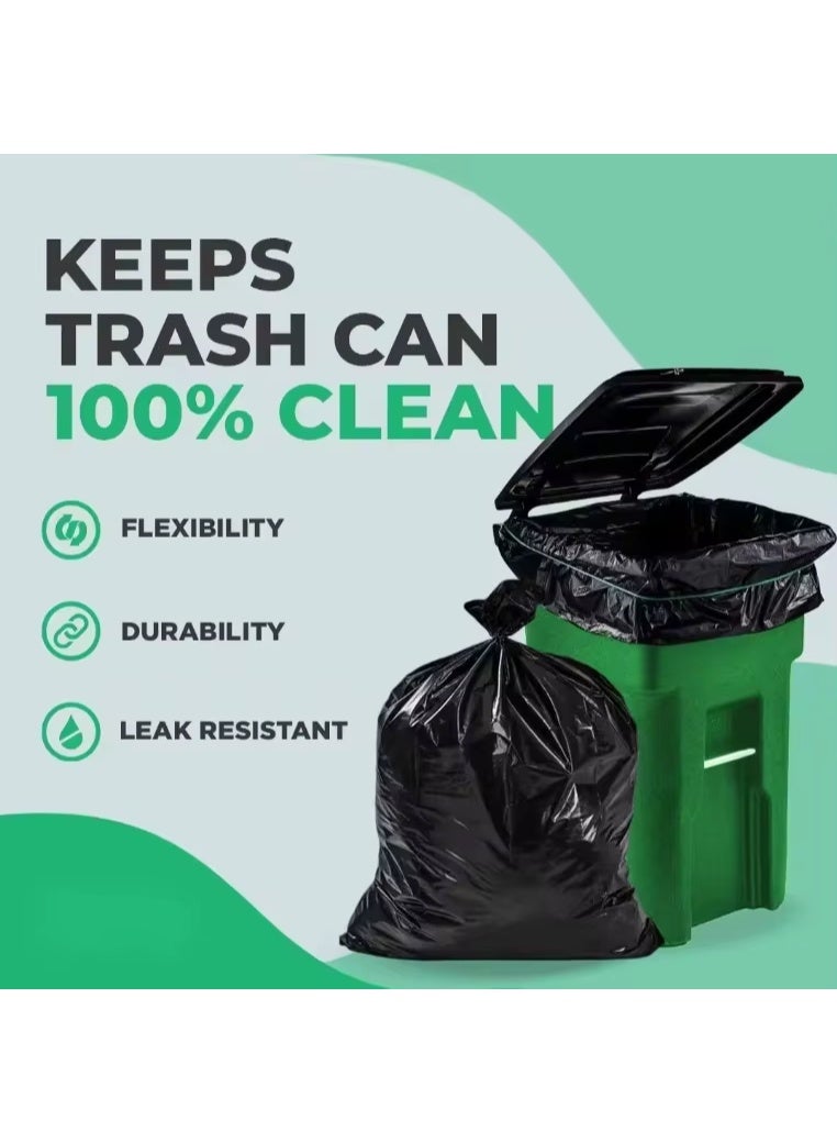 حقيبة سوداء سميكة كبيرة الحجم - للنقل والشحن، 80 × 110 سم، 5 كجم - Image 1